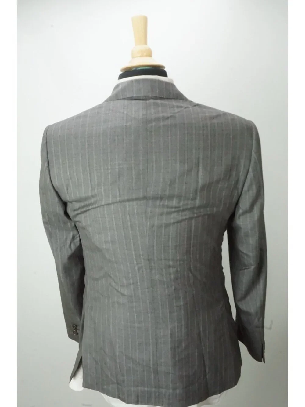 Raffaele Caruso Gray Striped Loro Piana Wool 2 Pc Suit Jacket Pant 38 US NEW